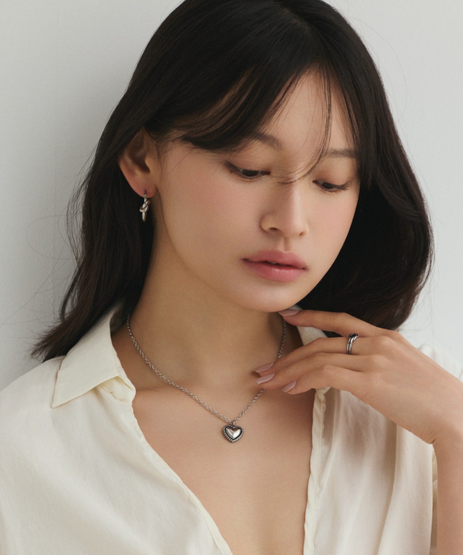 ciite' シーテ ネックレス 【 金属アレルギー対応 】 ハートネックレス サージカルステンレス