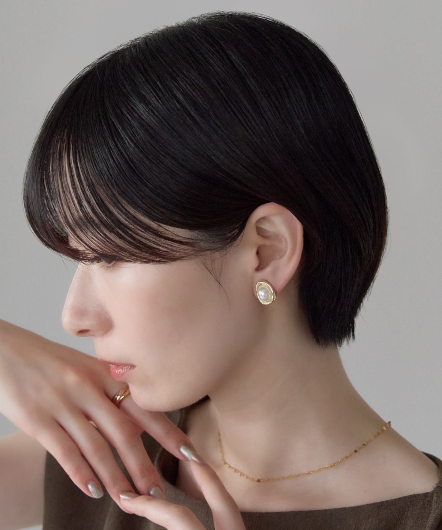 ciite' シーテ イヤリング シリコン付 デザインパール イヤリング
