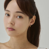 ciite' シーテ ピアス（両耳用） 【 金属アレルギー対応 】ツイスト ミニフープピアス サージカルステンレス（両耳用）
