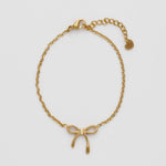 ciite' シーテ ブレスレット 【 金属アレルギー対応 】 シンプルリボン ブレスレット サージカルステンレス