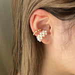 ciite' シーテ イヤーカフ パール&メタル イヤーカフセット