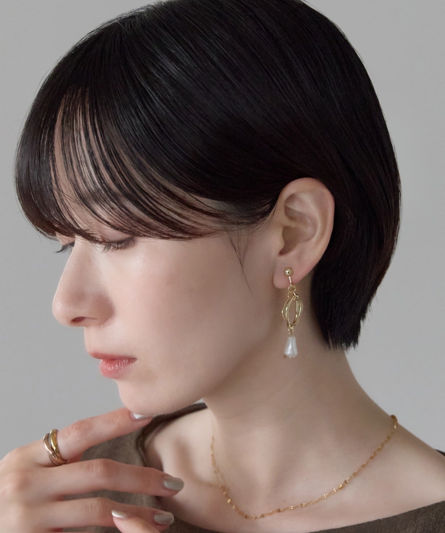 ciite' シーテ イヤリング シリコン付 デザインパール イヤリング