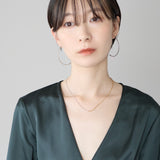 【 金属アレルギー対応 】 ゴールド & シルバー コンビネックレス サージカルステンレス