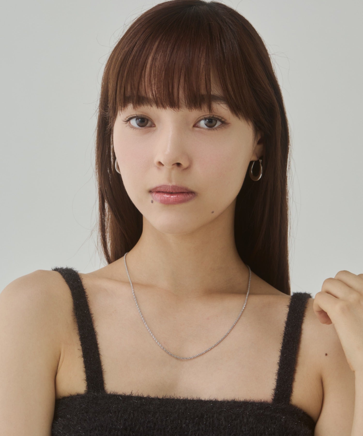 ciite' シーテ ネックレス 【 金属アレルギー対応 】グリッターチェーンネックレス サージカルステンレス
