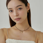 ciite' シーテ ネックレス メタルハートトップ コードチョーカー / ネックレス