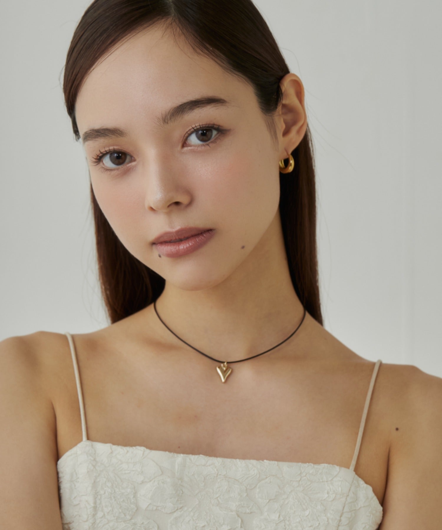 ciite' シーテ ネックレス メタルハートトップ コードチョーカー / ネックレス