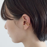 【 金属アレルギー対応 】ダブルライン イヤーカフ サージカルステンレス（片耳用）