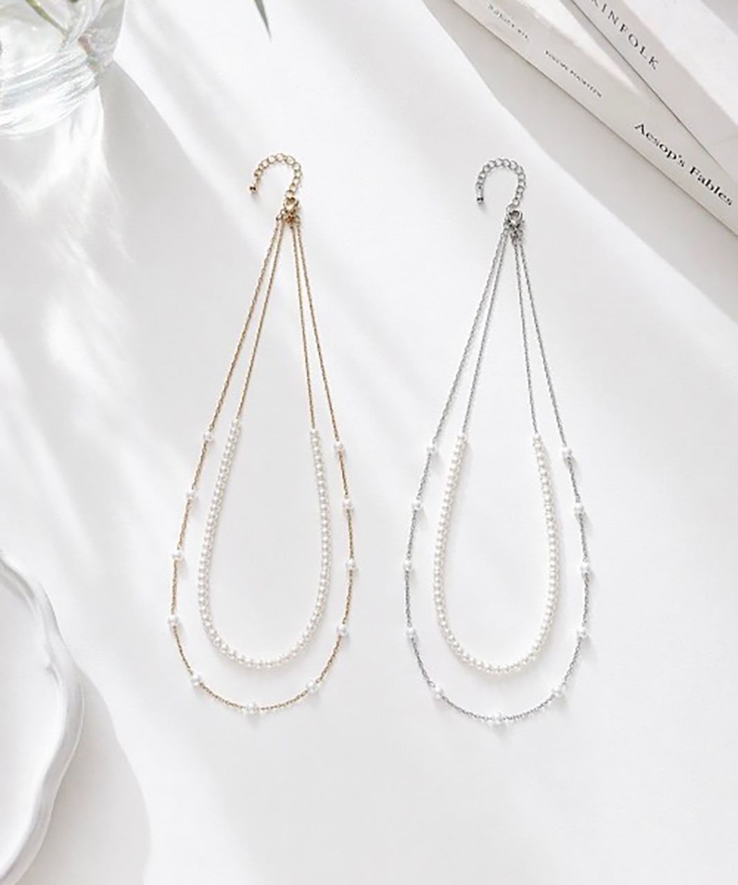 ciite' シーテ ネックレス 2連デザインパールネックレス