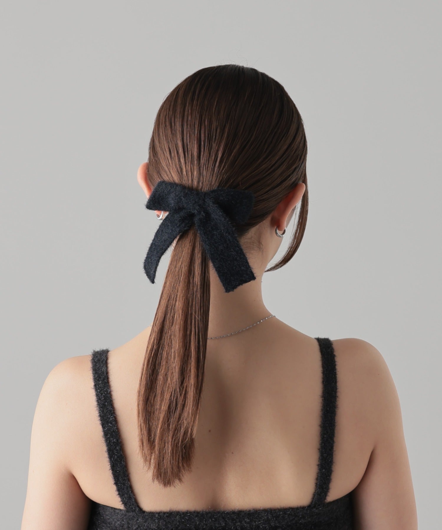 ciite' シーテ バレッタ/ヘアクリップ ファーライク リボン バレッタ