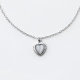 ciite' シーテ ネックレス 【 金属アレルギー対応 】 パステルカラー ハートネックレス サージカルステンレス