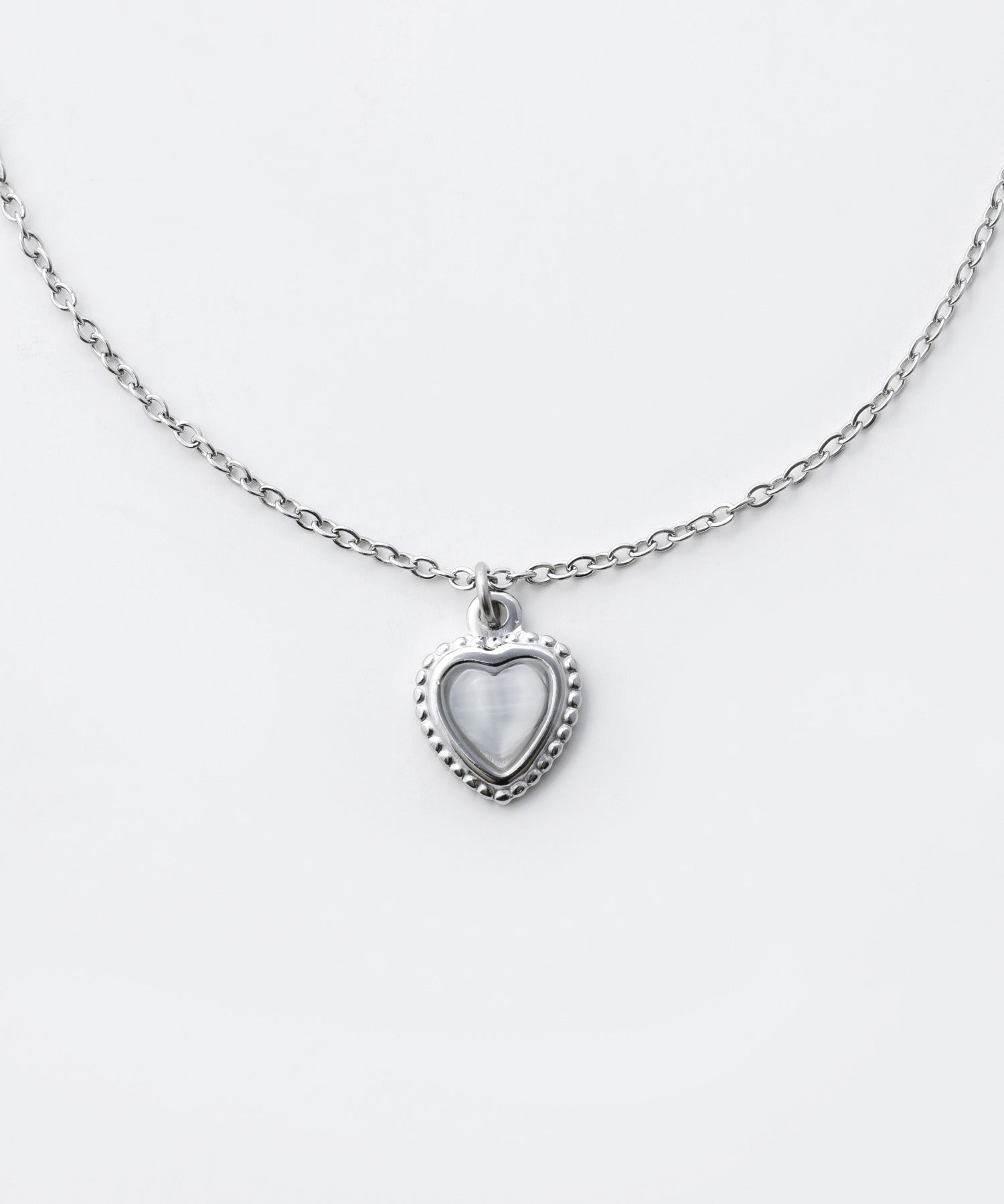 ciite' シーテ ネックレス 【 金属アレルギー対応 】 パステルカラー ハートネックレス サージカルステンレス