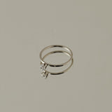 ciite' シーテ リング 【 金属アレルギー対応 】 シンプルビジューリング サージカルステンレス