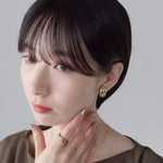 ciite' シーテ イヤリング シリコン付 メタルデザイン イヤリング