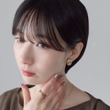 ciite' シーテ イヤリング シリコン付 メタルデザイン イヤリング
