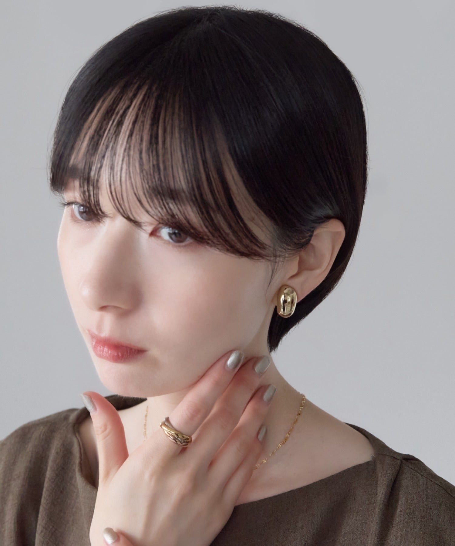 ciite' シーテ イヤリング シリコン付 メタルデザイン イヤリング