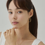 ciite' シーテ ピアス（両耳用） 【 金属アレルギー対応 】ツイストフープピアス サージカルステンレス（両耳用）