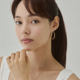 ciite' シーテ ピアス（両耳用） 【 金属アレルギー対応 】ツイストフープピアス サージカルステンレス（両耳用）