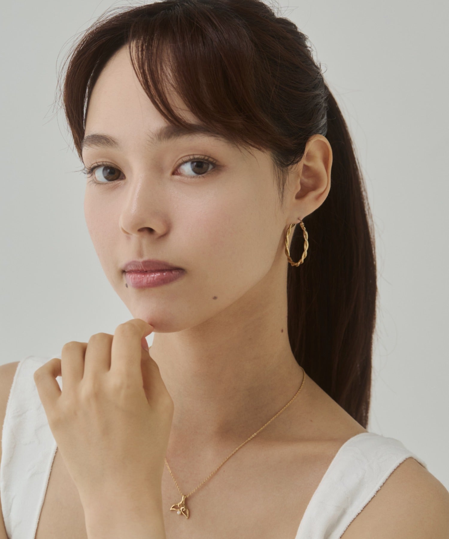 ciite' シーテ ピアス（両耳用） 【 金属アレルギー対応 】ツイストフープピアス サージカルステンレス（両耳用）