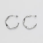 ciite' シーテ ピアス（両耳用） 【 金属アレルギー対応 】 ツイストフープピアス サージカルステンレス (両耳用)