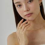 ciite' シーテ リング 【 金属アレルギー対応 】 ビッグクロスリング サージカルステンレス