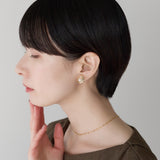 ciite' シーテ イヤリング シリコン付き デザインパールイヤリング