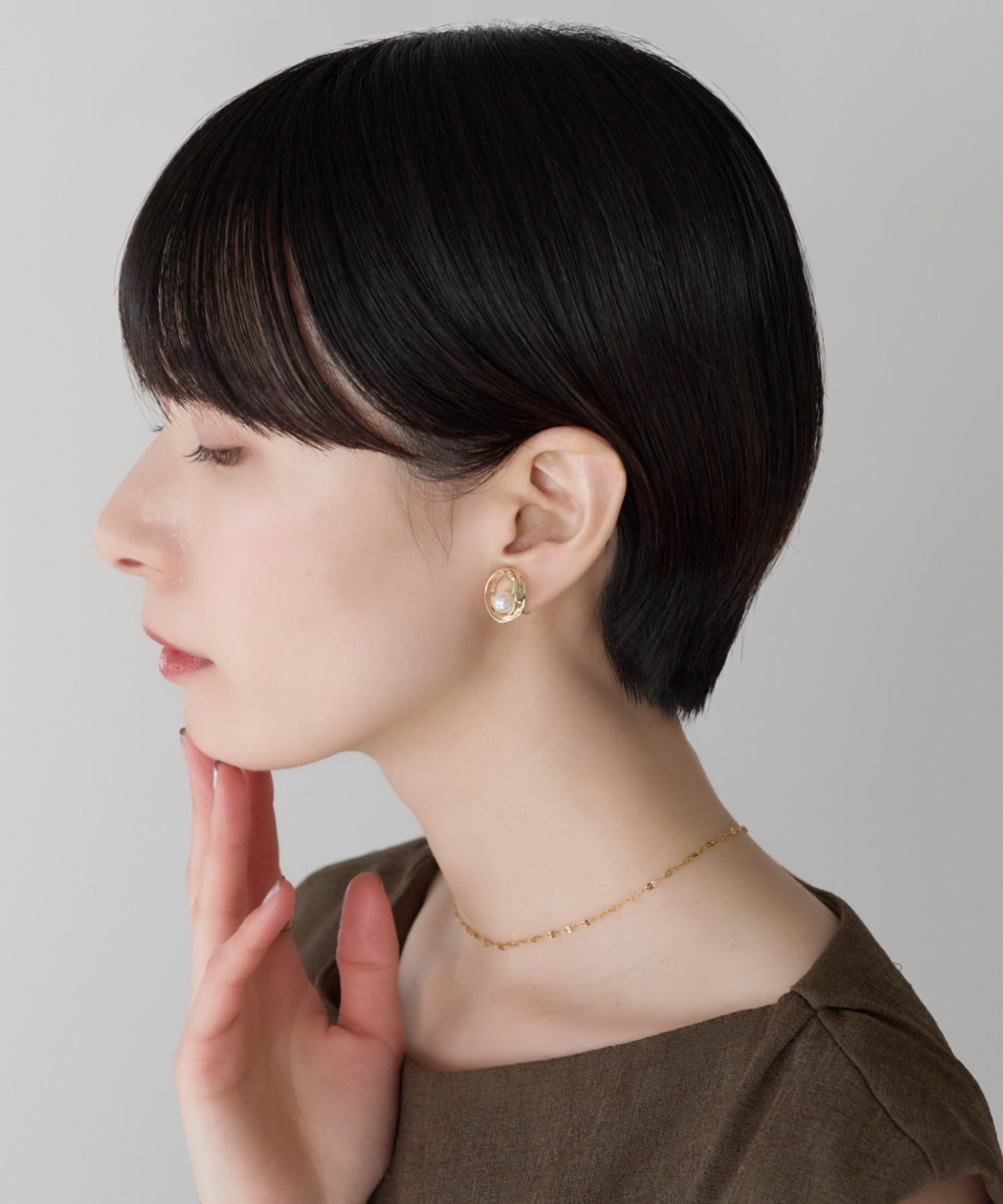 ciite' シーテ イヤリング シリコン付き デザインパールイヤリング