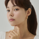 ciite' シーテ ピアス（両耳用） 【 金属アレルギー対応 】オーバルフープピアス サージカルステンレス（両耳用）