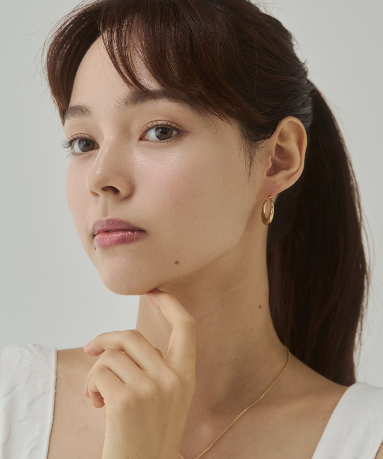 ciite' シーテ ピアス（両耳用） 【 金属アレルギー対応 】オーバルフープピアス サージカルステンレス（両耳用）