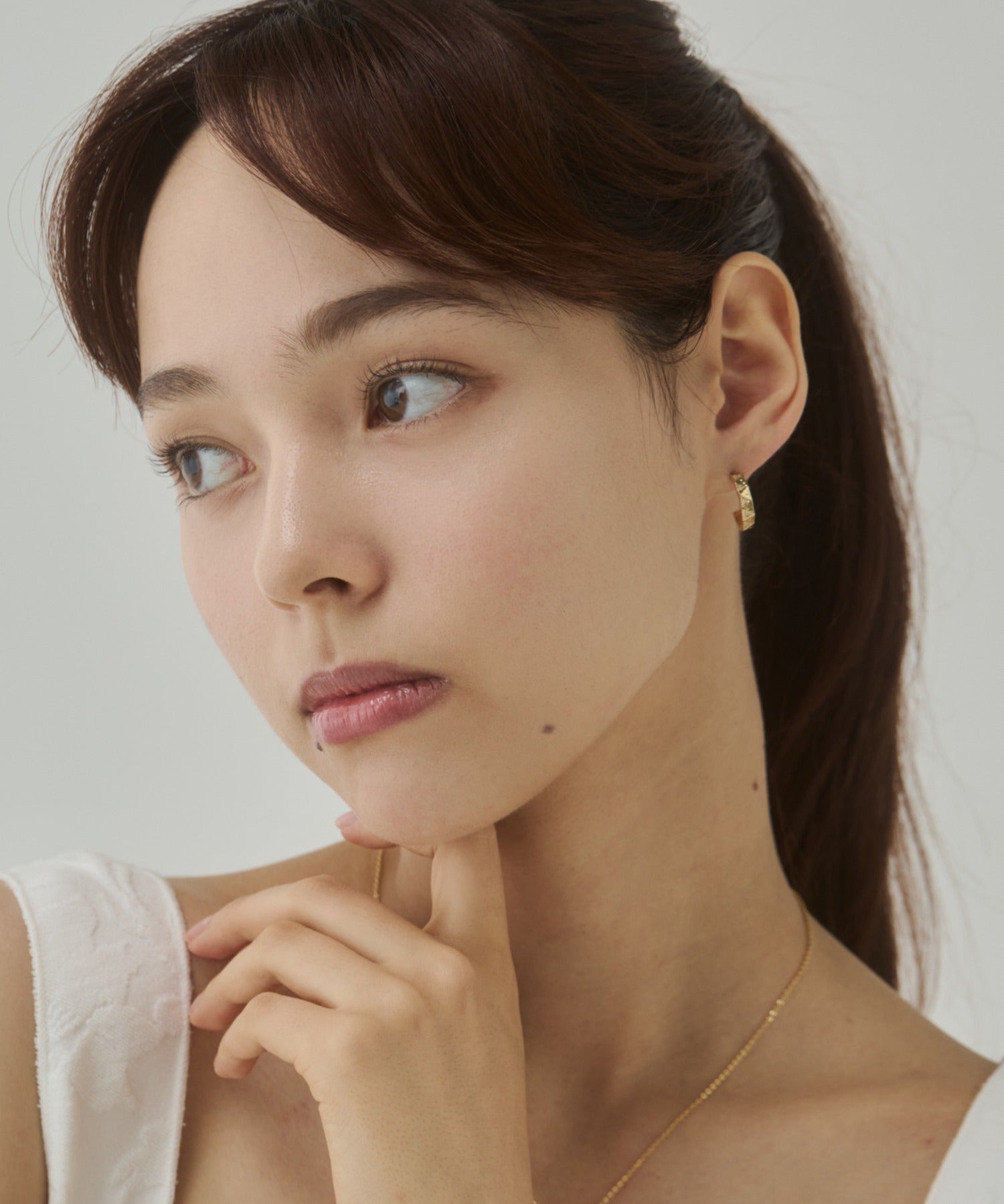 ciite' シーテ ピアス（両耳用） トライアングル ビジューピアス（両耳用）