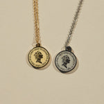 ciite' シーテ ネックレス 【 金属アレルギー対応 】 2連 エリザベス コインネックレス サージカルステンレス