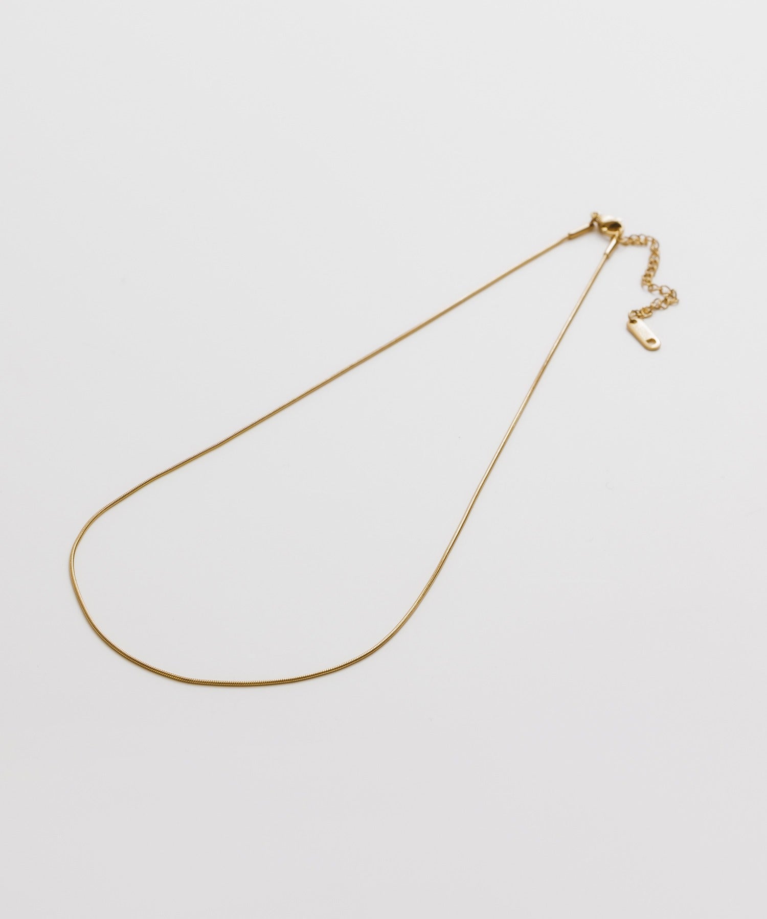 ciite' シーテ ネックレス 【 金属アレルギー対応 】 1mm シンプルスネークネックレス サージカルステンレス