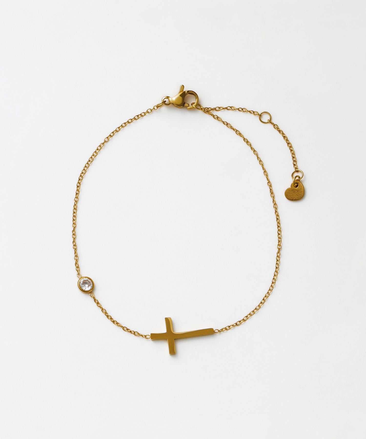 ciite' シーテ ブレスレット 【 金属アレルギー対応 】 クロスビジューブレスレット サージカルステンレス