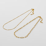 ciite' シーテ ネックレス 【 金属アレルギー対応 】 シンプルチェーンネックレス 2セット サージカルステンレス