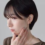 ciite' シーテ イヤリング シリコン付 ノットデザイン イヤリング
