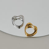 ciite' シーテ リング 【 金属アレルギー対応 】 ハートデザインリング サージカルステンレス