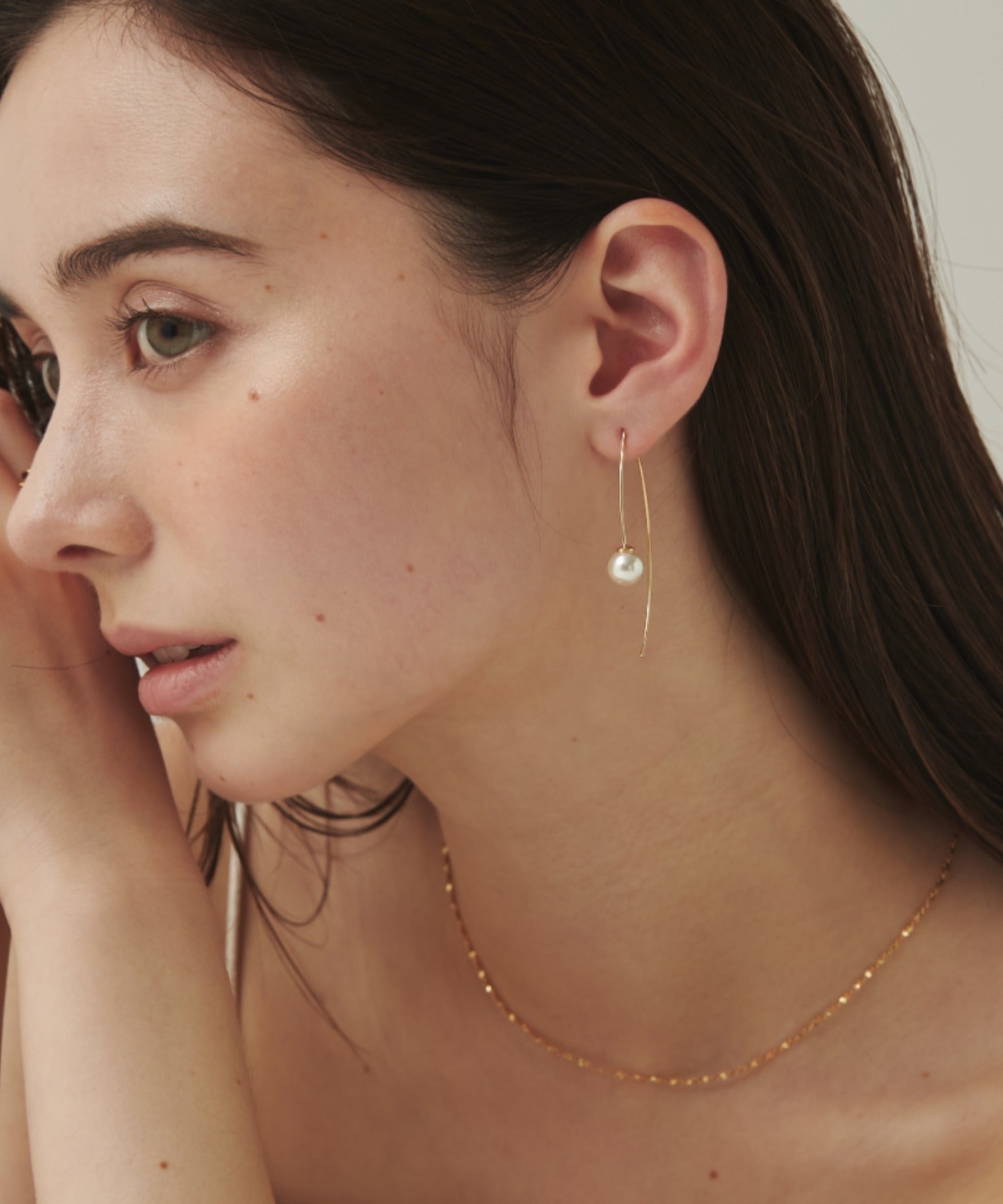 ciite' シーテ ピアス（両耳用） パールフックピアス (両耳用)