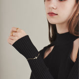 ciite' シーテ ブレスレット 【 金属アレルギー対応 】 クロスビジューブレスレット サージカルステンレス