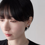 ciite' シーテ イヤリング シリコン付 デザインビジューパール イヤリング