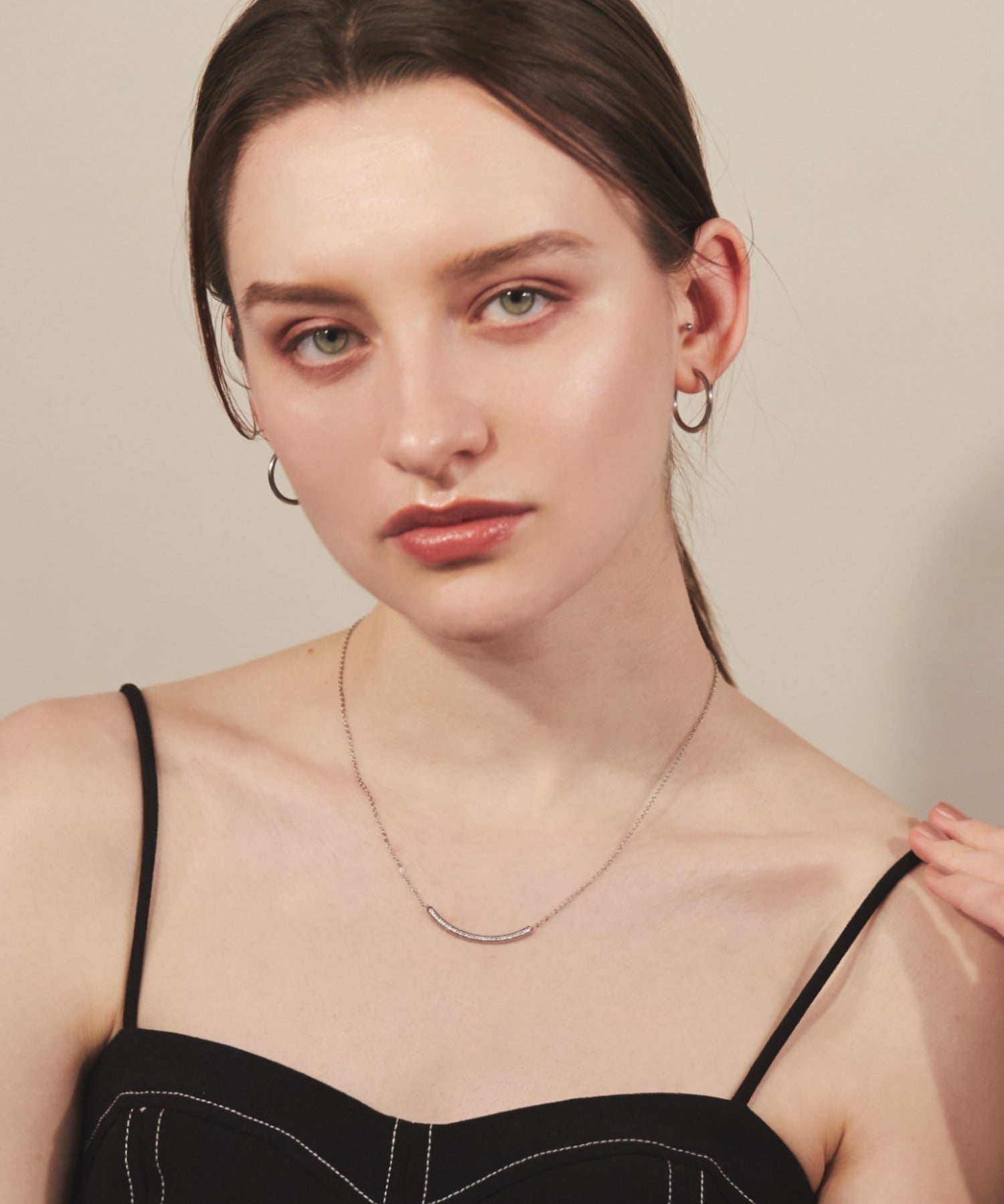 ciite' シーテ ネックレス 【 金属アレルギー対応 】 ビジューモチーフネックレス サージカルステンレス