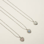 ciite' シーテ ネックレス 【 金属アレルギー対応 】 パステルカラー ハートネックレス サージカルステンレス