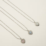 ciite' シーテ ネックレス 【 金属アレルギー対応 】 パステルカラー ハートネックレス サージカルステンレス