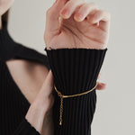 ciite' シーテ ブレスレット 【 金属アレルギー対応 】グリッターチェーンブレスレット サージカルステンレス