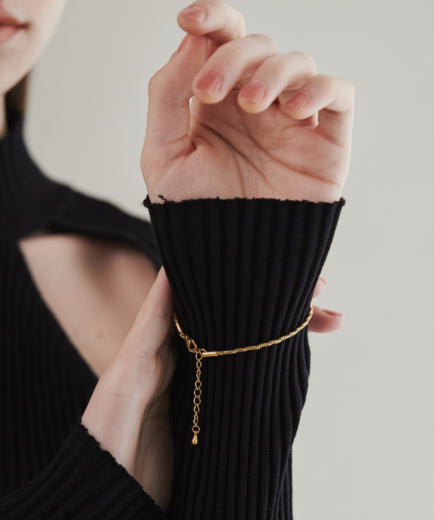 ciite' シーテ ブレスレット 【 金属アレルギー対応 】グリッターチェーンブレスレット サージカルステンレス