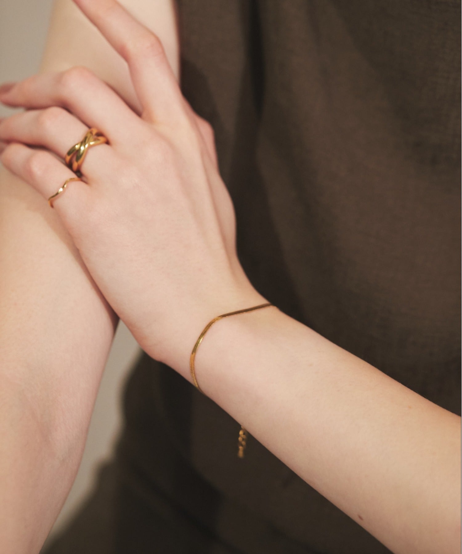 ciite' シーテ ブレスレット 【 金属アレルギー対応 】 2mm シンプルスネークチェーンブレスレット サージカルステンレス