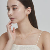 ciite' シーテ ネックレス 【 金属アレルギー対応 】 チェーンネックレス 2セット サージカルステンレス （38～43cm, 40～45cm）