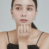 ciite' シーテ リング 【 金属アレルギー対応 】シンプルリング 4個セット サージカルステンレス