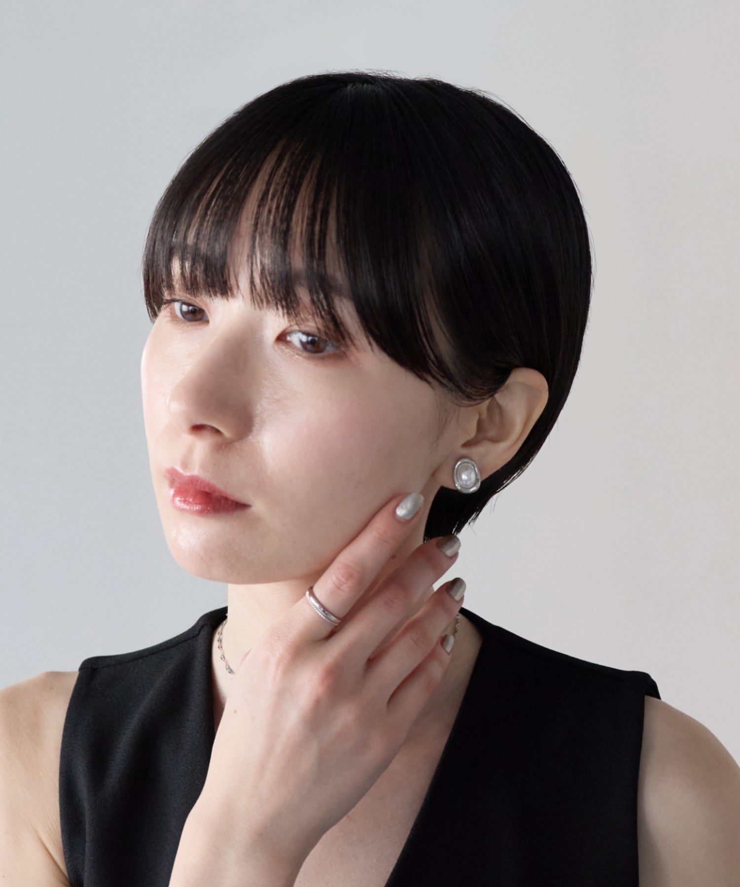 ciite' シーテ イヤリング シリコン付 デザインパール イヤリング