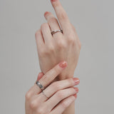 ciite' シーテ リング 【 金属アレルギー対応 】 ビジュークロスリング サージカルステンレス