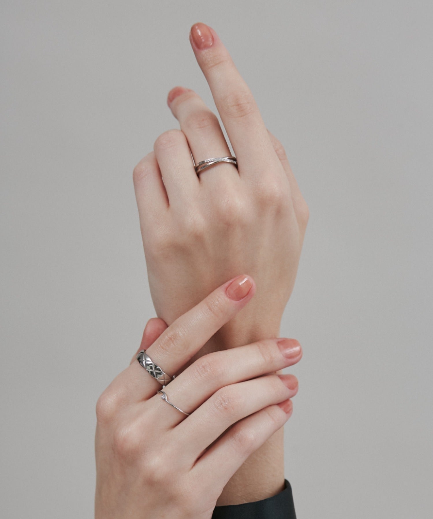 ciite' シーテ リング 【 金属アレルギー対応 】 ビジュークロスリング サージカルステンレス