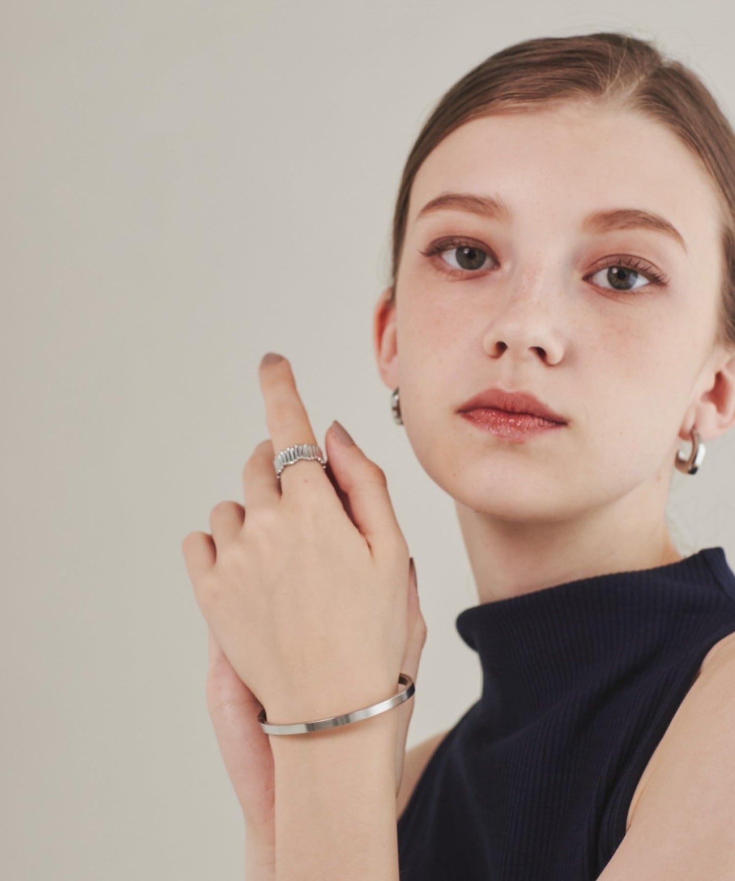 ciite' シーテ ブレスレット 【 金属アレルギー対応 】 シンプルバングル サージカルステンレス